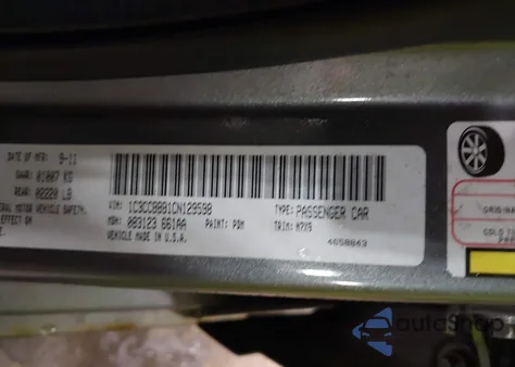 2012 Chrysler 200 Touring из США, поврежденный, VIN 1C3CCBBB1CN129598